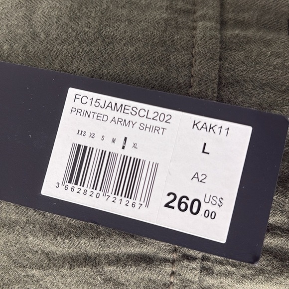 Kooples Printed Army Shirt Large NEW - Picture 4 of 8